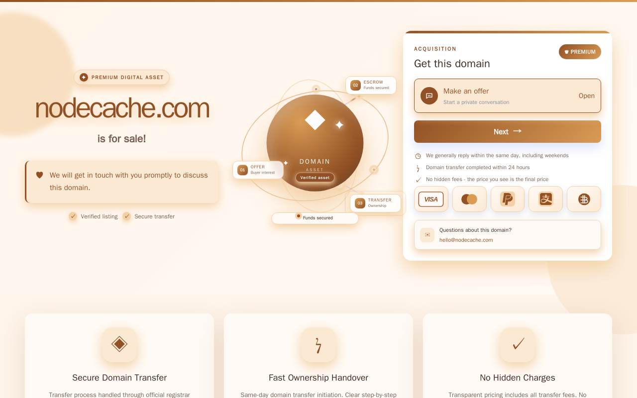Nodecache 官网截图